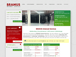 Screenshot van website BRAMUS Internet Services