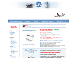 Screenshot van website CSV Networks