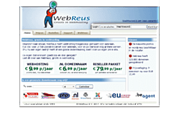 Screenshot van website WebReus