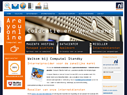 Screenshot van website Computel