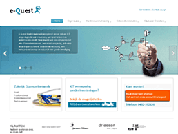 Screenshot van website e-Quest