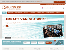 Screenshot van website Eurofiber Datacenter Utrecht