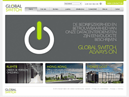 Screenshot van website Global Switch