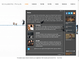 Screenshot van website Schuberg Philis