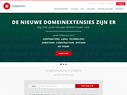 Screenshot van website Superior DC2