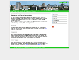 Screenshot van website Twents Datacentrum