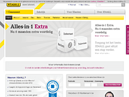 Screenshot van website XS4ALL EH1