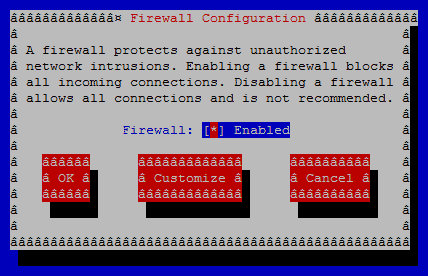 Screenshot system-config-firewall