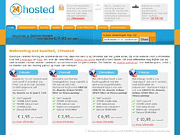 Screenshot van website 24hosted