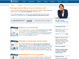 Screenshot van website Alphamega Hosting