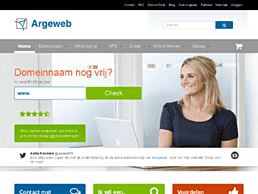 Screenshot van website Argeweb