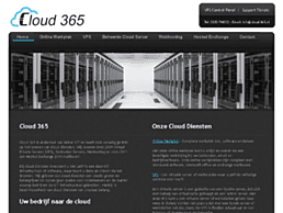 Screenshot van website Cloud 365