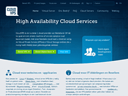 Screenshot van website CloudVPS