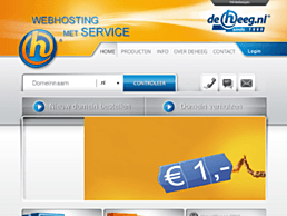 Screenshot van website de Heeg