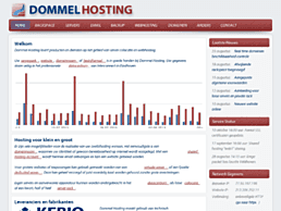Screenshot van website Dommel Hosting