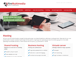 Screenshot van website FireMultimedia