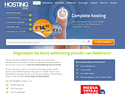 Screenshot van website Hosting2GO