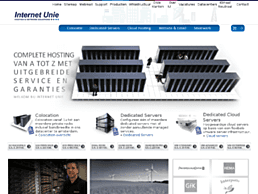 Screenshot van website Internet Unie