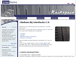 Screenshot van website InterRacks