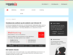 Screenshot van website Intronic IS