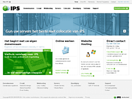 Screenshot van website IPS