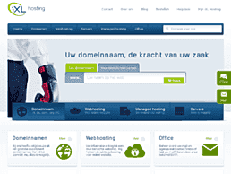 Screenshot van website iXL Hosting