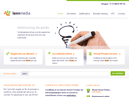 Screenshot van website LennMedia