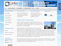 Screenshot van website Linfosys