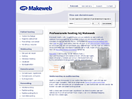 Screenshot van website Makeweb