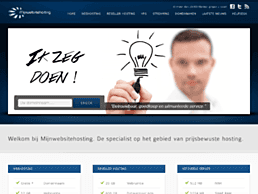 Screenshot van website Mijnwebsitehosting