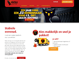 Screenshot van website Nabu Hosting