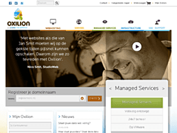 Screenshot van website Oxilion
