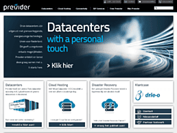 Screenshot van website Previder