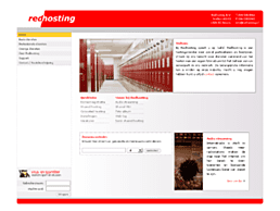 Screenshot van website Redhosting