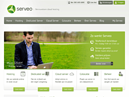 Screenshot van website Serveo