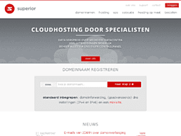 Screenshot van website Superior