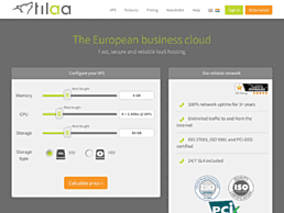 Screenshot van website Tilaa