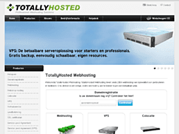 Screenshot van website TotallyHosted