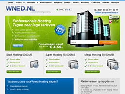 Screenshot van website Wned.nl