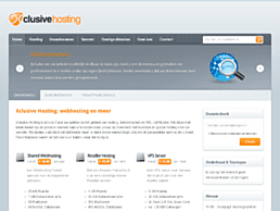 Screenshot van website Xclusive Hosting