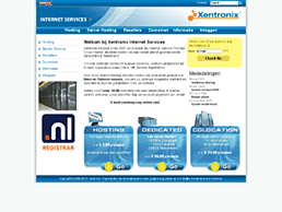 Screenshot van website Xentronix