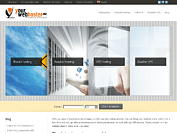 Screenshot van website Yourwebhoster.eu