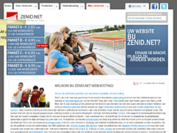 Screenshot van website Zenid.net